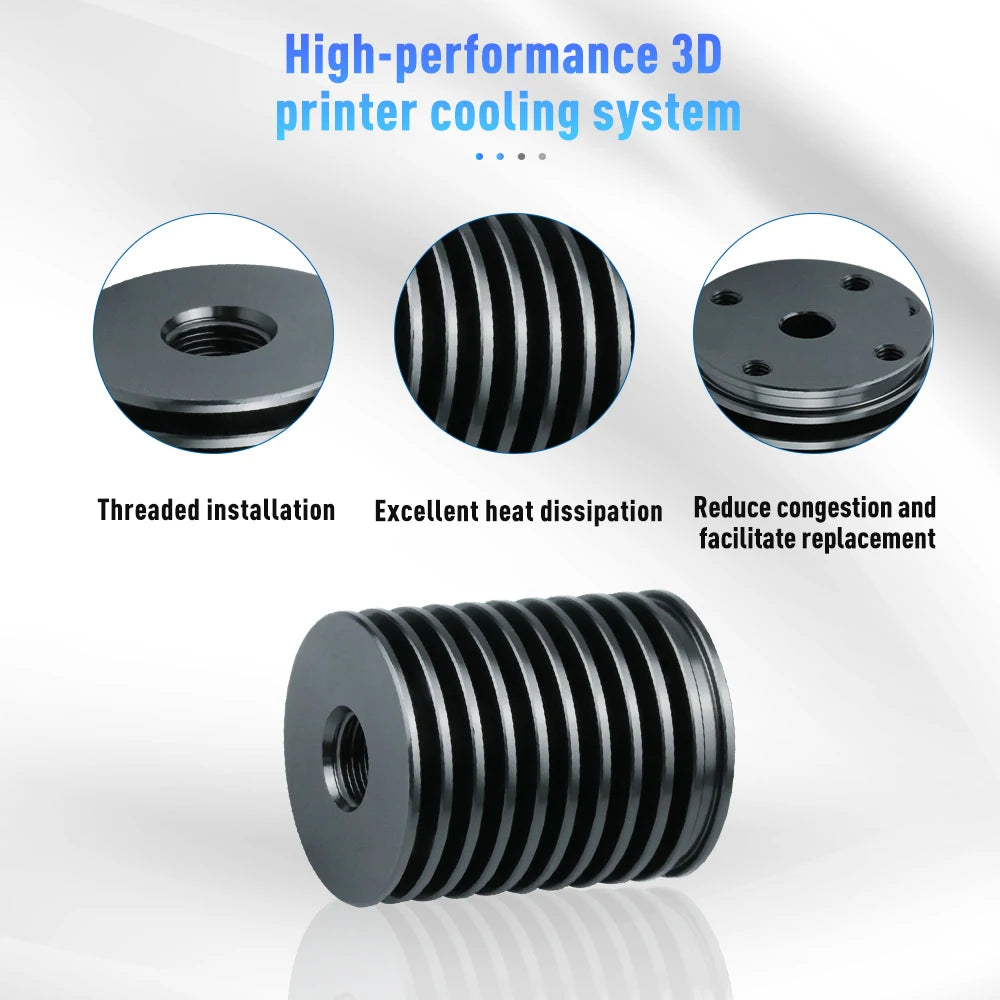 For Voron V6 Hot Sink High Temperature Resistant Aluminum Volcano Hotend Kit Voron Radiator 3D Printer Replacement Part Hotsink