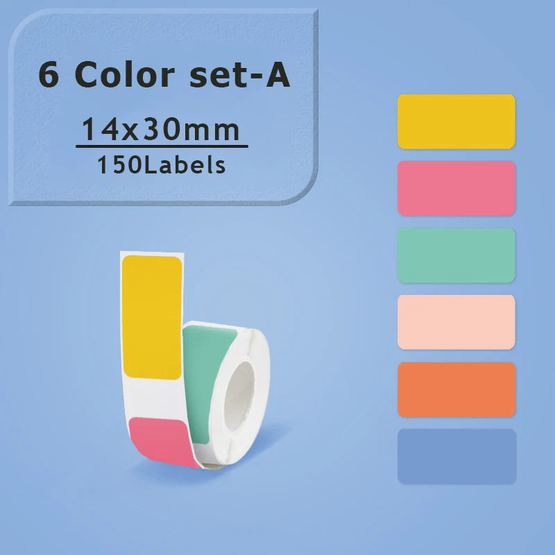 1Roll P12 P15 Thermal Label Sticker 12mm*40mm tape Compatible D30 Q30 Marklife P11 P50 L12 DELI Q2 Labeller