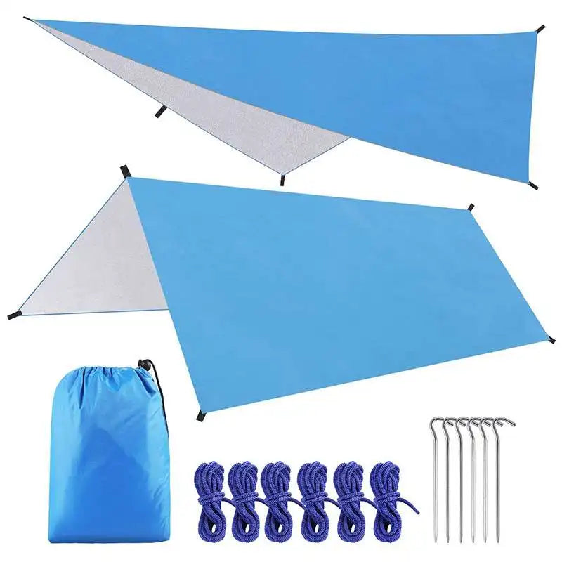 3x3 3x4 3x5m Camping Canopy Outdoor Sunscreen Awning Portable Waterproof Tarp Multifunctional Shelter