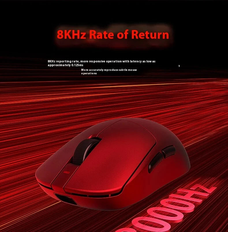 AULA V9 Ultra Wireless Mouse Tri Mode Wireless 8K Paw3950 Esports Gaming Lightweight Low Latency Mouse Custom for PC Accessories