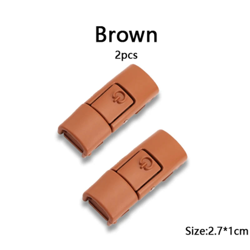 New Colorful Metal Shoelace Clip Press buckle Shoelaces Press Lock Shoes Accessories AF1 Sneakers Kits Metal Laces Tip