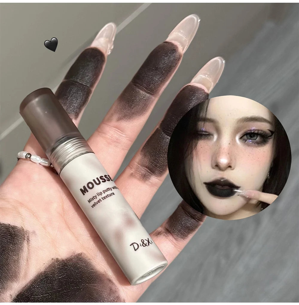 Retro Plum Vintage Lipstick Waterproof Lasting Smoky Nude Purple Matte Lip Mud Natural Black Chocolate Rose Red Lip Tint Makeup