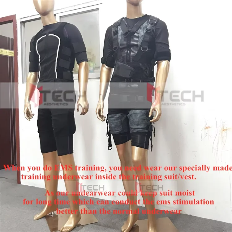 Xbody EMS Underwears Training EMS Outfits Base Layers Blue Ems Training Underwear Body Fitness Underwears