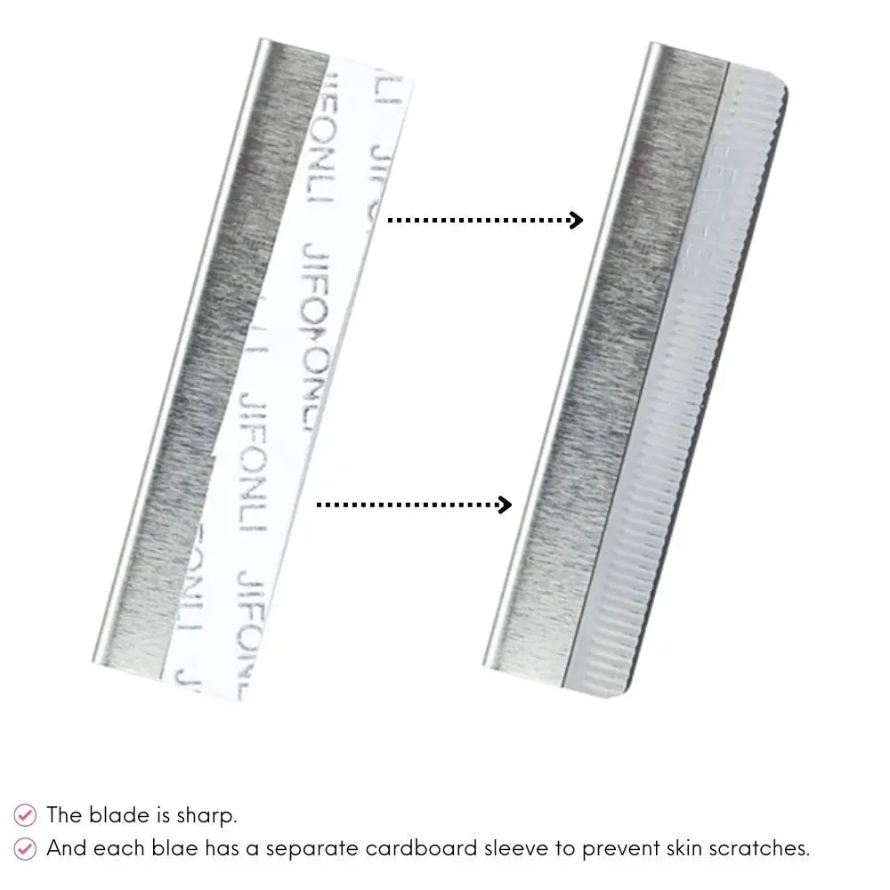 Microblading Eyebrow Knives 50/100pcs Stainless Steel Eyebrow Trimmer Razor Blade for Permanent Makeup Brow Tattoo Beauty Tool