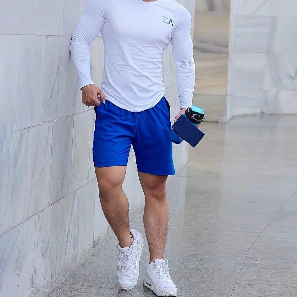 1pcs Mens Running Shorts Boys Fitness Training Pants Basketball Football Sport Shorts Men's Sport Casual Beach Quick Drying Pant