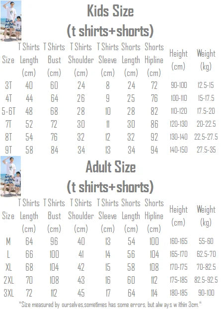 Vacation Look Family Matching Clothes for Parents and Children Outfits Daughter Mom Dress Son Dad T Shirts Shorts Two Piece Sets