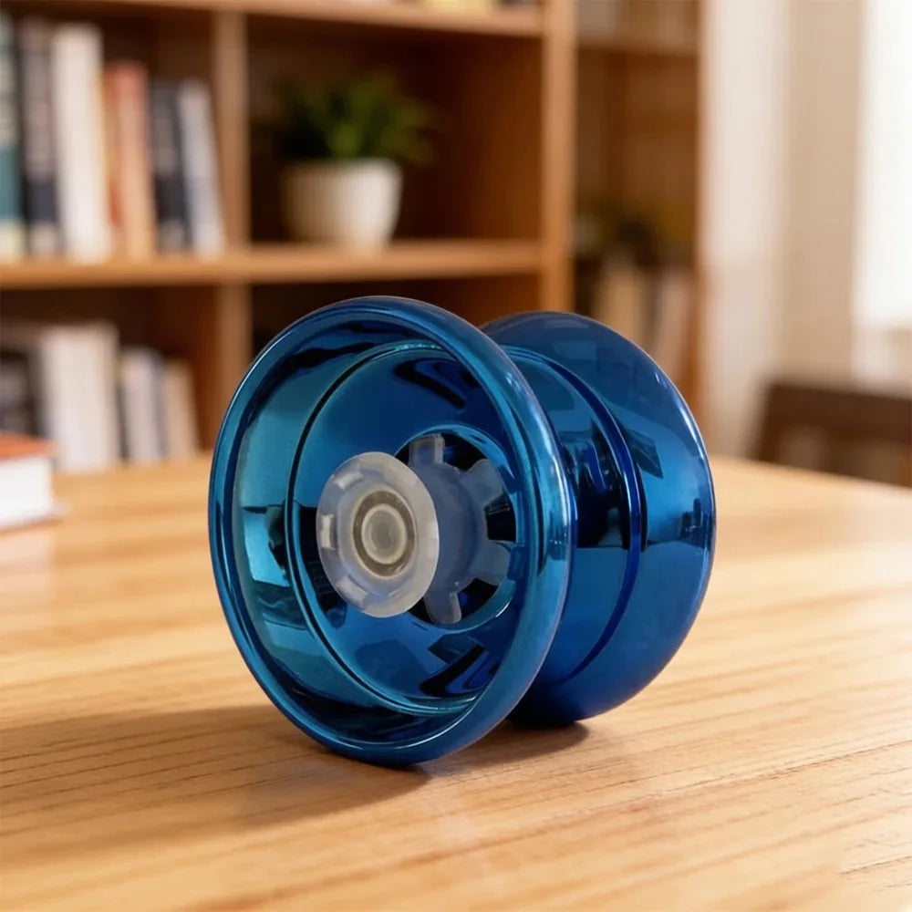 Premium Alloy Metal Yoyo, Stable Smooth Rotation, Classic Decompression Toy for Children and Amateur Players