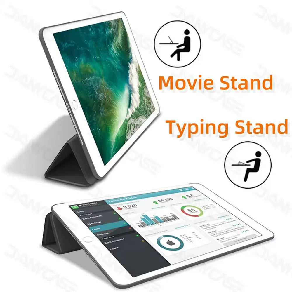 For ipad 10th generation case For iPad Air 6 M2 2024 11in 13in M4 Pro 11 12.9 Air 4 5 10.9 iPad 10.2 7 8 9th 9.7 mini 6 7 Cover