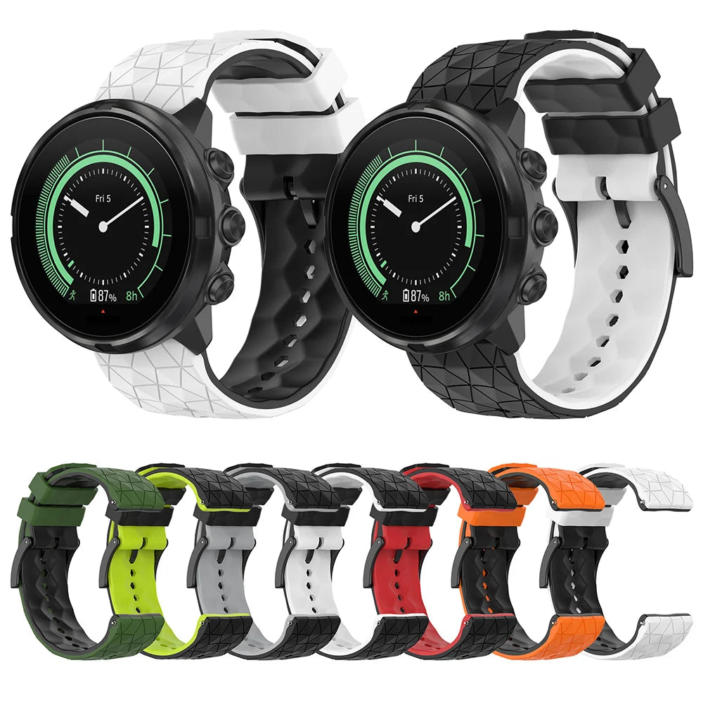 24mm Soft Silicone Watchband for SUUNTO9/9 Baro Strap Replacement  Wristband for SUUNTO D5 Sports Bracelet  New SmartWatch Band
