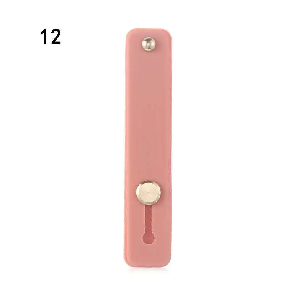Fashion Phone Holder  Silicone Phone Hand Band Holder Finger Ring Push Pull Grip Stand Candy Color Bracket