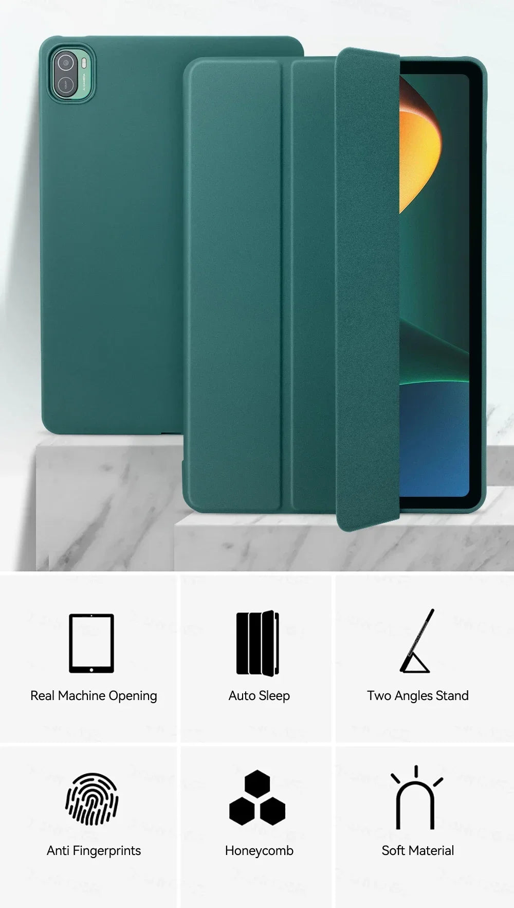 Tablet Cases for 2024 Xiaomi Mi Pad 7 6 5 MiPad 5 6 Pro 11in For 2024 6S Pro 12.4in Support Magnetic Charging Funda Tablet Cases