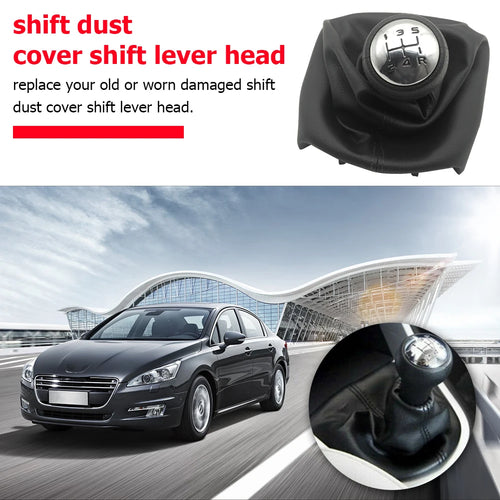 5 Speed Gear Shift Knob Shifter Boot Excellent ABS Plastics Prolonged  for Peugeot 307 207 406 Citroen C3 C4 C5