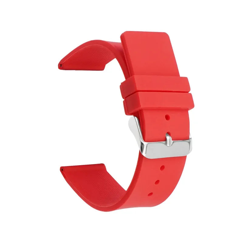 12mm 14mm 16mm 18mm 20mm 22mm 24mm Silicone Strap for Omega Soft Rubber Band Candy Color Men Women Replace Bracelet Accessories
