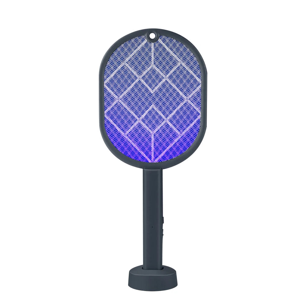 Electric Mosquito Racket 2-in-1 Fly Swatter Trap Electric Mosquito Swatter USB Rechargeable Mosquito Racket Fly Zapper For Home