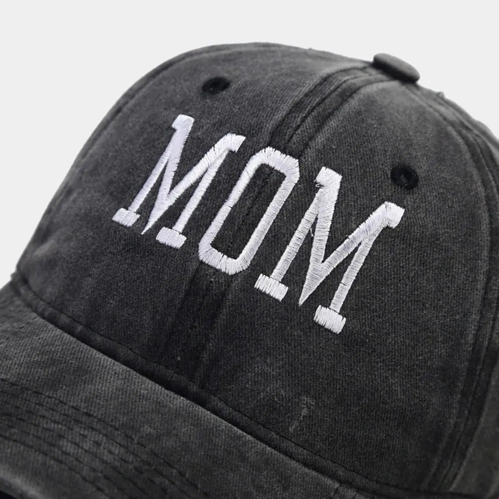 Fashion DAD MOM Embroidery Baseball Caps Adjustable Hiphop Baseball Hats Distressed Faded Cap Vintage Sunscreen Hats