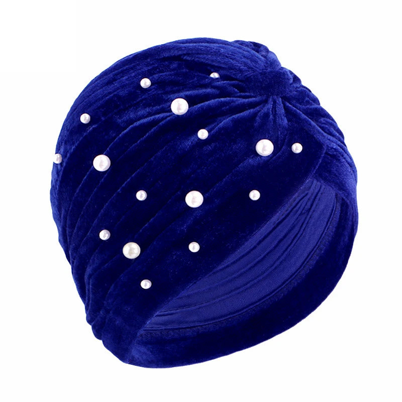 New Women Velvet Turban Hat Muslim Twist Solid Color Hijab Chemo Cap Head Wrap Headscarf Beanies Bonnet Headscarf Turbante Mujer