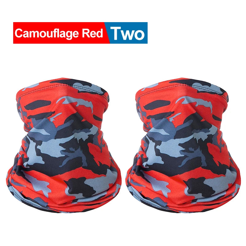 2PCS UV Protection Face Mask Seamless Bandana Mask Man Women Face Scarf Neck Outdoor Fishing Hiking Cycling Antidust Breathable
