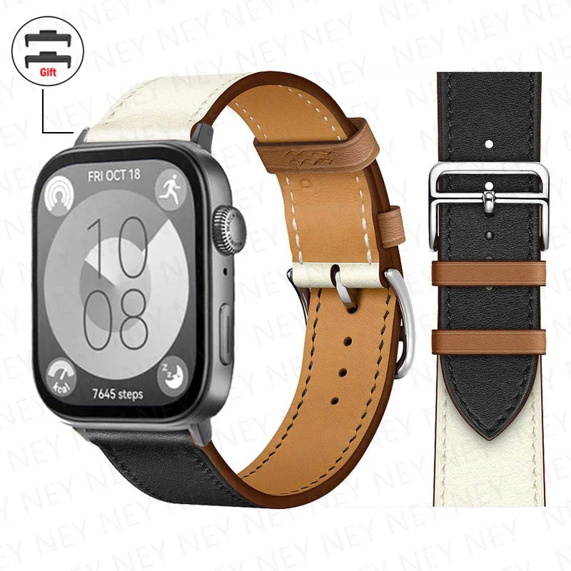 Leather Bracelet For Huawei Watch Fit 3 Strap Smart watch Replacement Sport Wristband retro Band Huawei Fit 2 fit3/2 Accessories