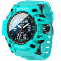 Men's and women's sports watches, tactical hands, large dial, waterproof watch, illuminated timer, alarm clock