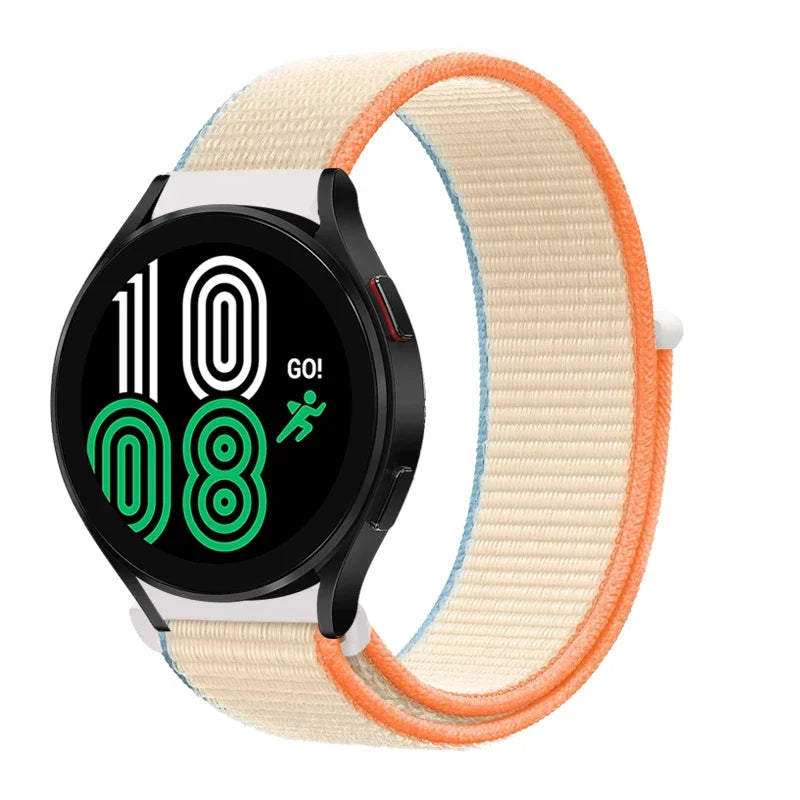 20mm Nylon loop 22mm Band For Samsung Galaxy Watch 6/5/pro/4/Classic/active 2 43-47-40-44mm sport bracelet huawei gt 2/e/3 strap