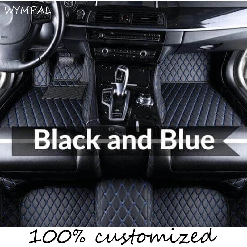 Car Mats Floor For Hyundai Kona Electric OS 2018 2019 2020 2021 2022 Anti Dirt Protective Carpets Leather Mats Car Accessoriess