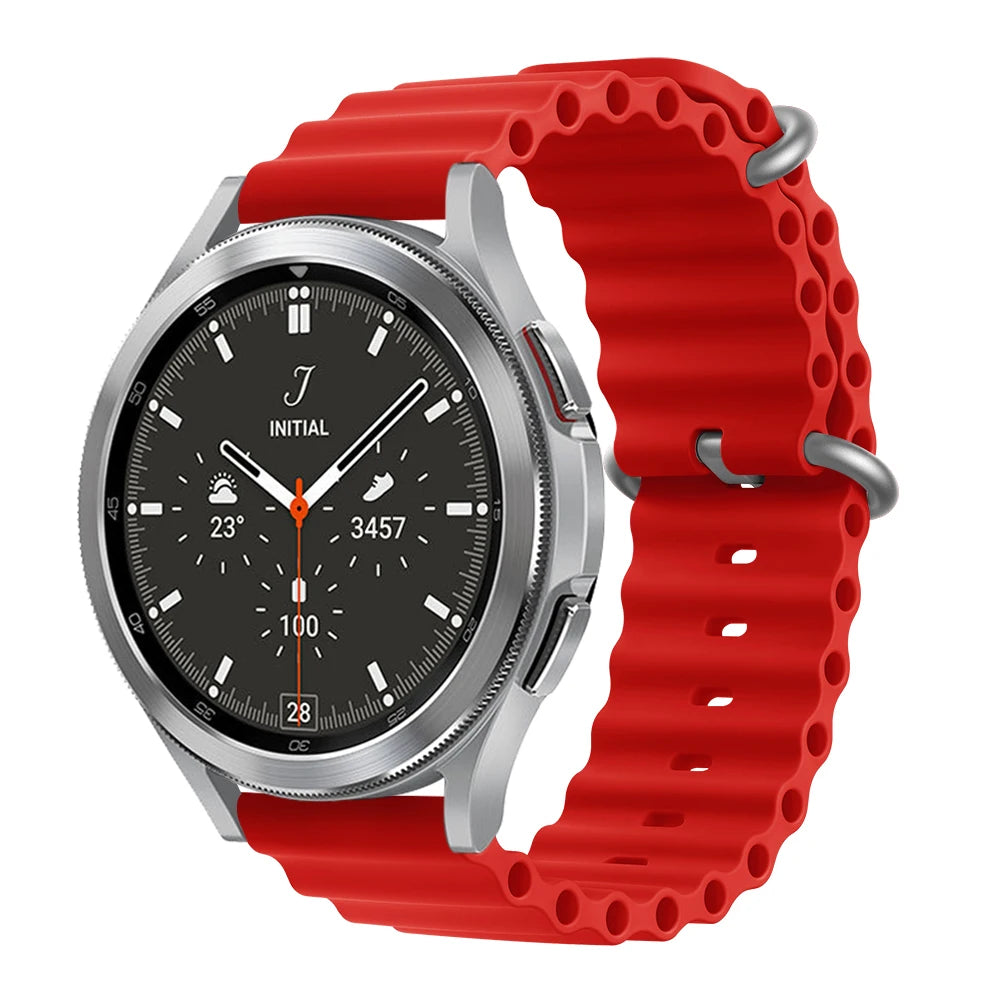 18mm 20mm 22mm Ocean Strap For Xiaomi Watch S3 S2 Mi Watch 2 Pro Sport Silicone Band For Garmin Venu 3S 2S Huawei GT4 41mm 46mm