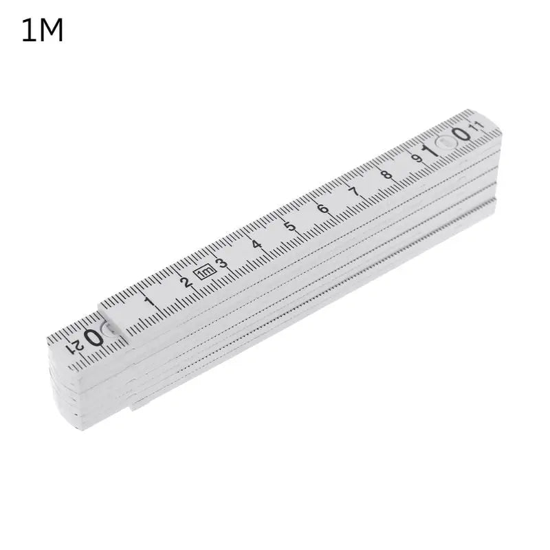 Folding Ruler Metric Measurements Lightweight Composite Construction Ruler 1M 2M for Craftsman Carpenters  EDC Tool Accessories