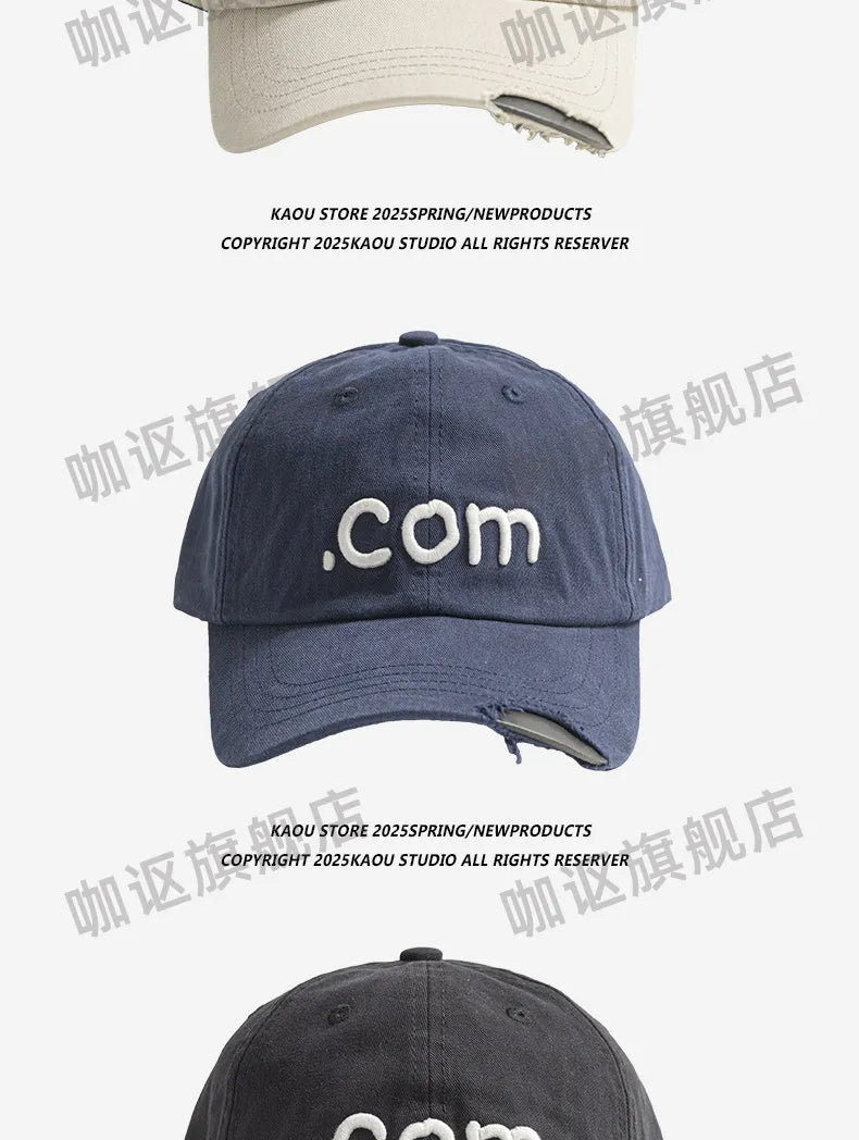 Hats for Women Spring and Summer Outdoor Travel Sun Protection Versatile Fashion Letter Embroidery Hip Hop Baseball Caps for Men