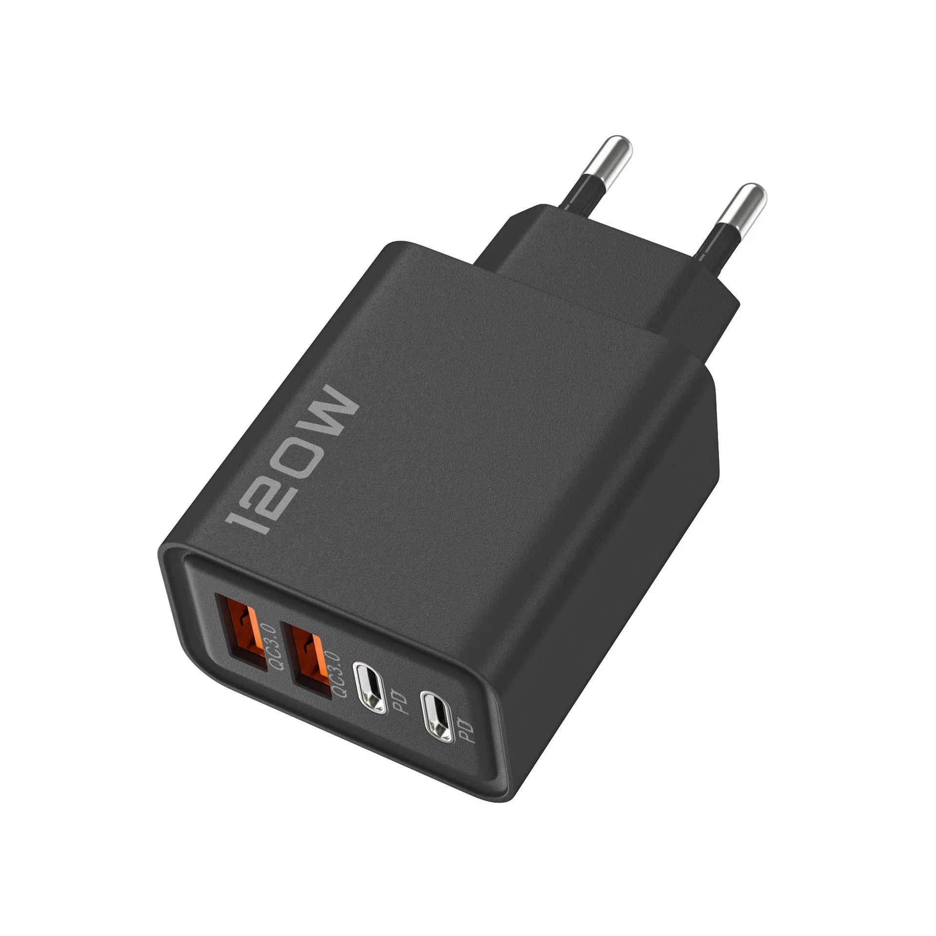 4 Port USB C PD Charger Total 120W Fast Charger Type C Quick Charge 3.0 USB Charger Adapter For iPhone Samsung Xiaomi Phone Plug