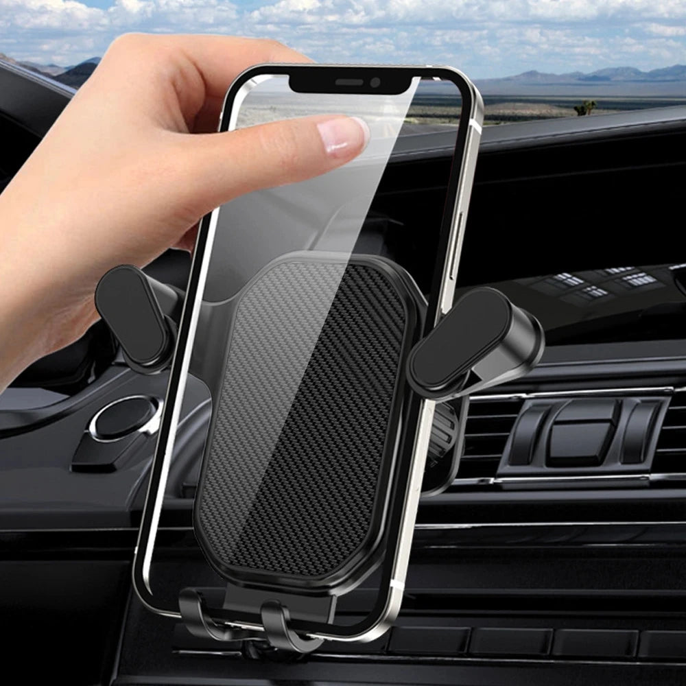 Universal Car Phone Holder Air Vent Hook Clip Mount 360 Degree Rotation Installation Anti Shake Supports Xiaomi For Mobile Phone