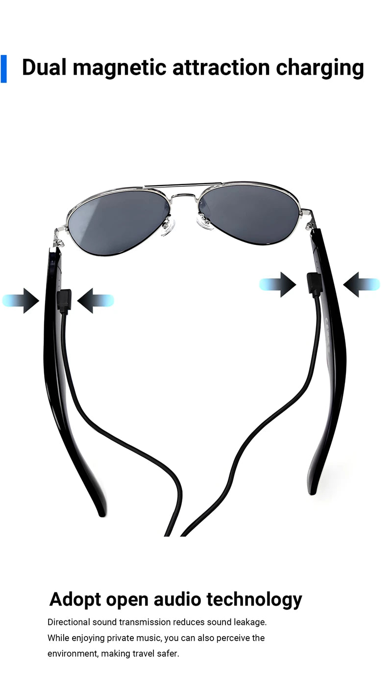 2026 New 800W Pixel Camera Smart Glasses Video Recording AI Photo Recognition Bluetooth Call Voice Translation Sunglasses Man