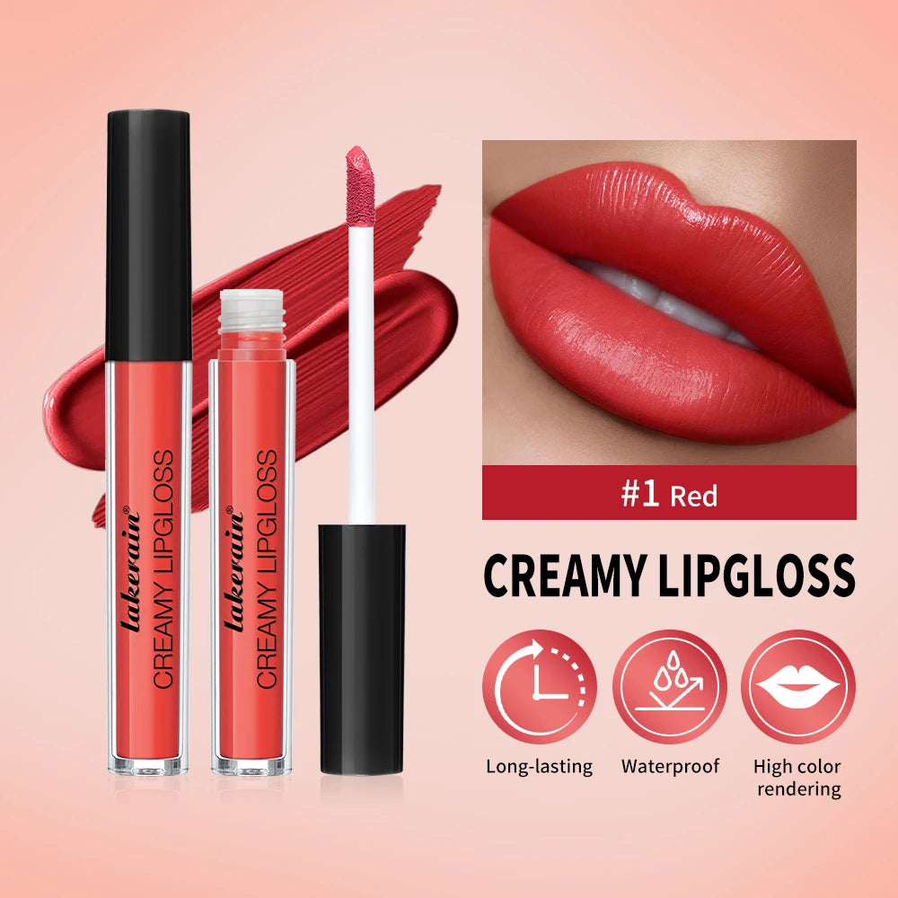 Waterproof Liquid Lipstick 8 Color Vitamin E Makeup Sets Lip Glosses Lip Plumpers Lip Cream Valentine's Day Gifts