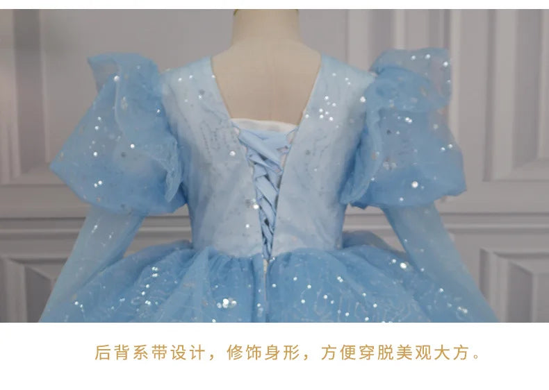 Children's Formal Dress Princess Dress High-end Birthday Girl Evening Dress Flower Girl Wedding Little Girl Piano Performance Dr