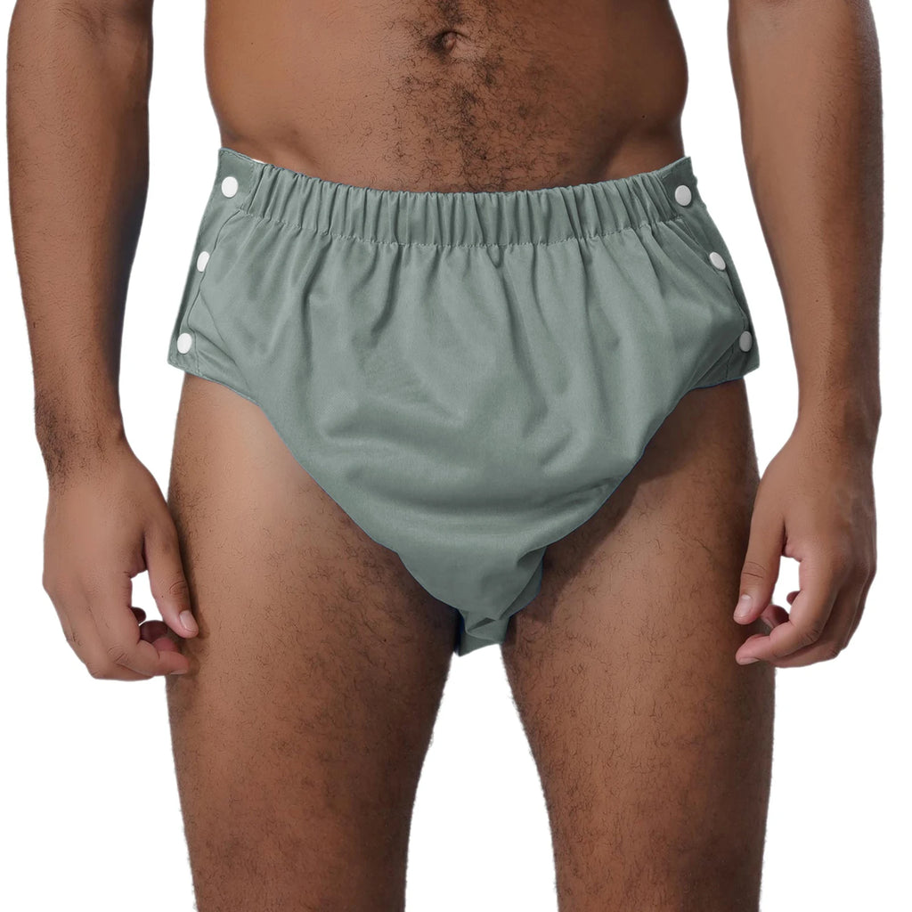 Adults Tear Away Diaper Cover Underwear  Adjustable Waist Leak-proof Reusable Adaptive Underwear for Elders Bedridden Patients