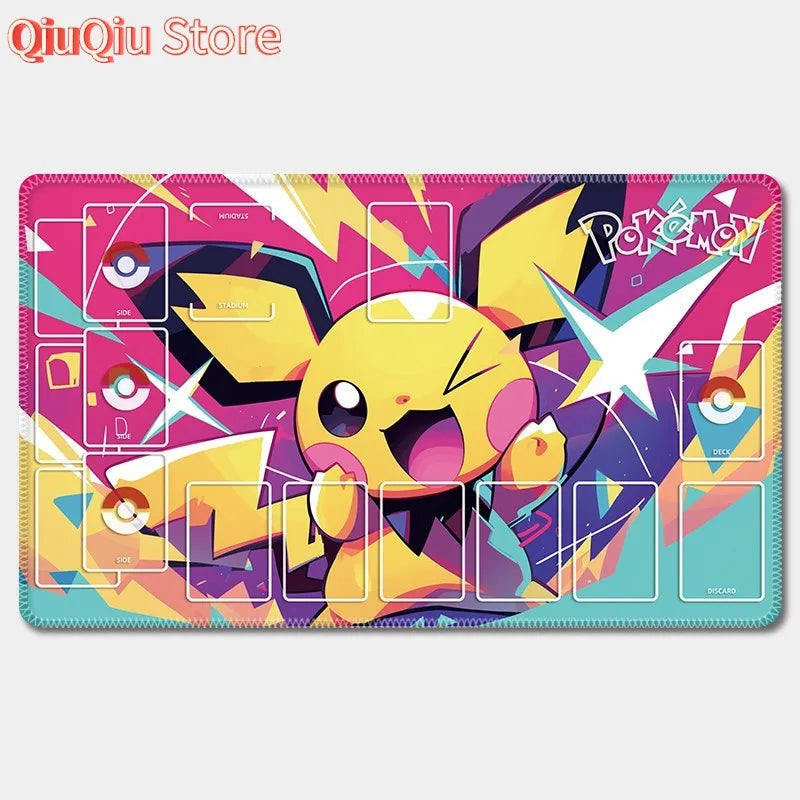 PTCG Pokemon Iono Rosa Eevee Snorlax Animation Characters Single Table Mat Battle Pad Classics Anime Collection Cards Toy Gift