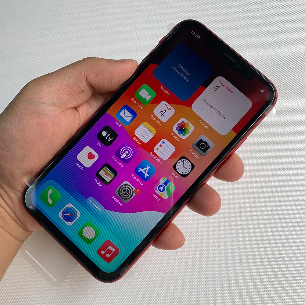 Original Apple iPhone 11 4G Mobile Phone Face ID NFC 64GB/128GB/256GB ROM 6.1'' Dual 12MP A13 Bionic Hexa-Core IOS SmartPhone