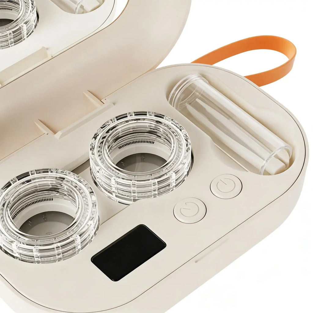 Travel Contact Lens Case Kit, Ultrasonic Portable Electric Home Supplies Cute Contact Lens Case for Outdoor Fitness Travel Home