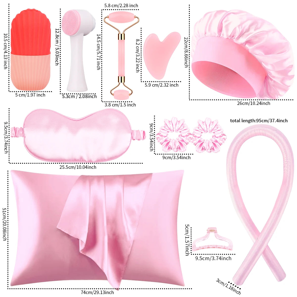 11pcs beauty salon set, soothing massage, gentle cleaning, convenient care, suitable for girls who pursue comfortable care.