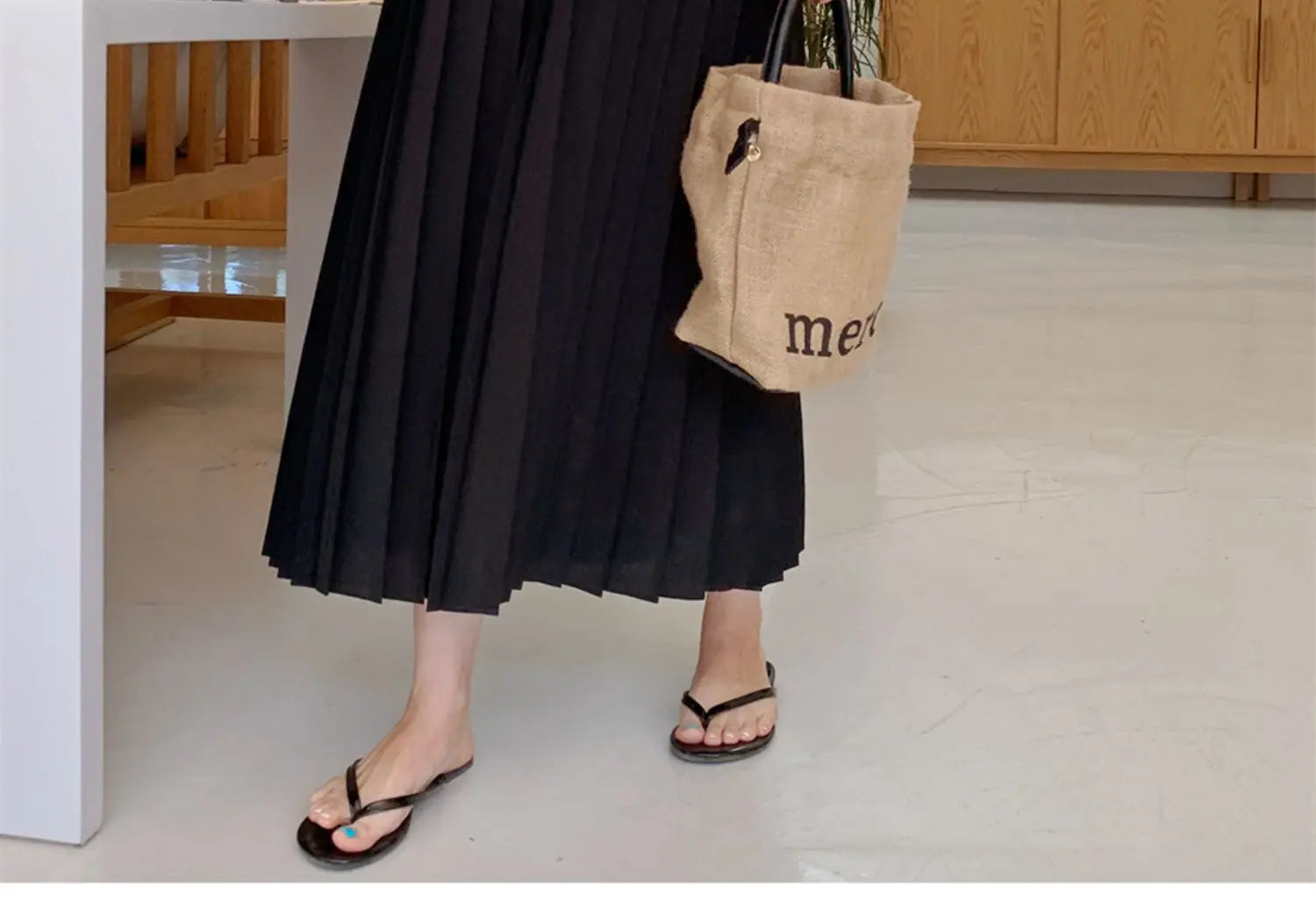 Summer 2024 Korean Sle Loose Slimming ort Sve Chiffon Pleated Long Dr Women's Casual Knee-Over Maxi Dr