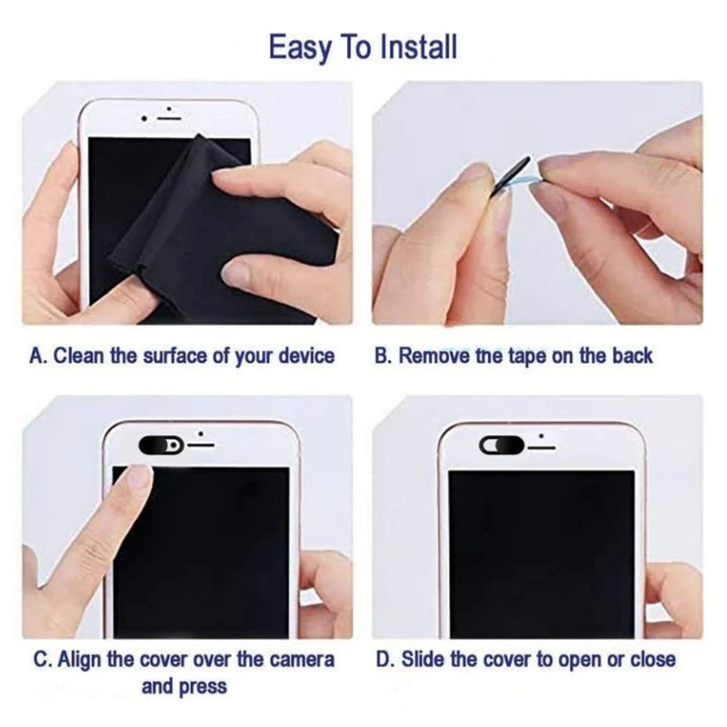 5/10/20Pcs Universal Webcam Protective Cover Antispy Slider Camera Protector for iPad Laptop Macbook Phones Lens Privacy Sticker