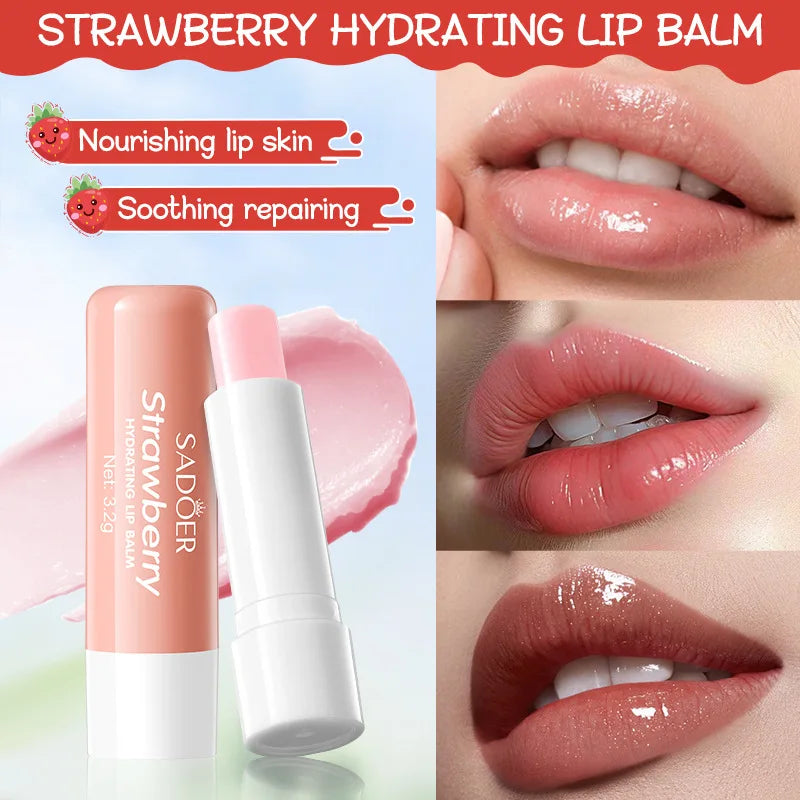 2pcs/Set SADOER Avocado Hand Cream Lip Balm Skin Care Sets Moisturizing Plump Anti Wrinkle Lips Lipstick Plumper Skin Care