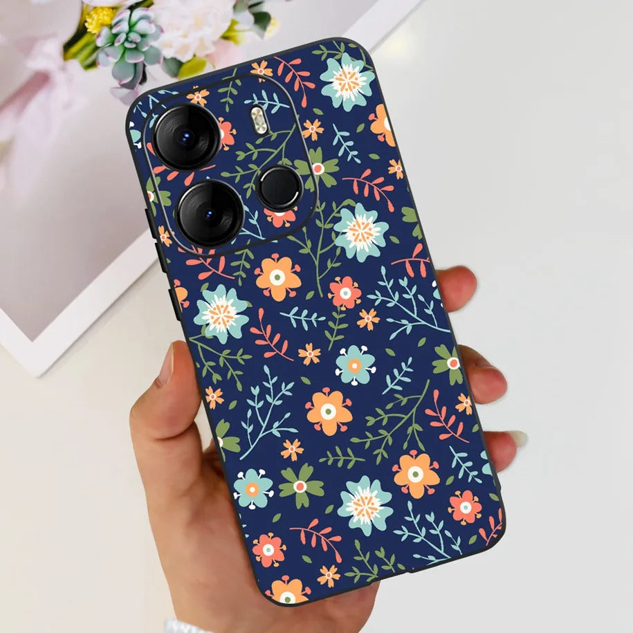 For Tecno Pop 7 Pro Pop7 Case Fashion Marble Soft Silicone Matte Coque For Tecno Spark Go 2023 Funda Pop7Pro BF6 BF7 BF7h Bumper