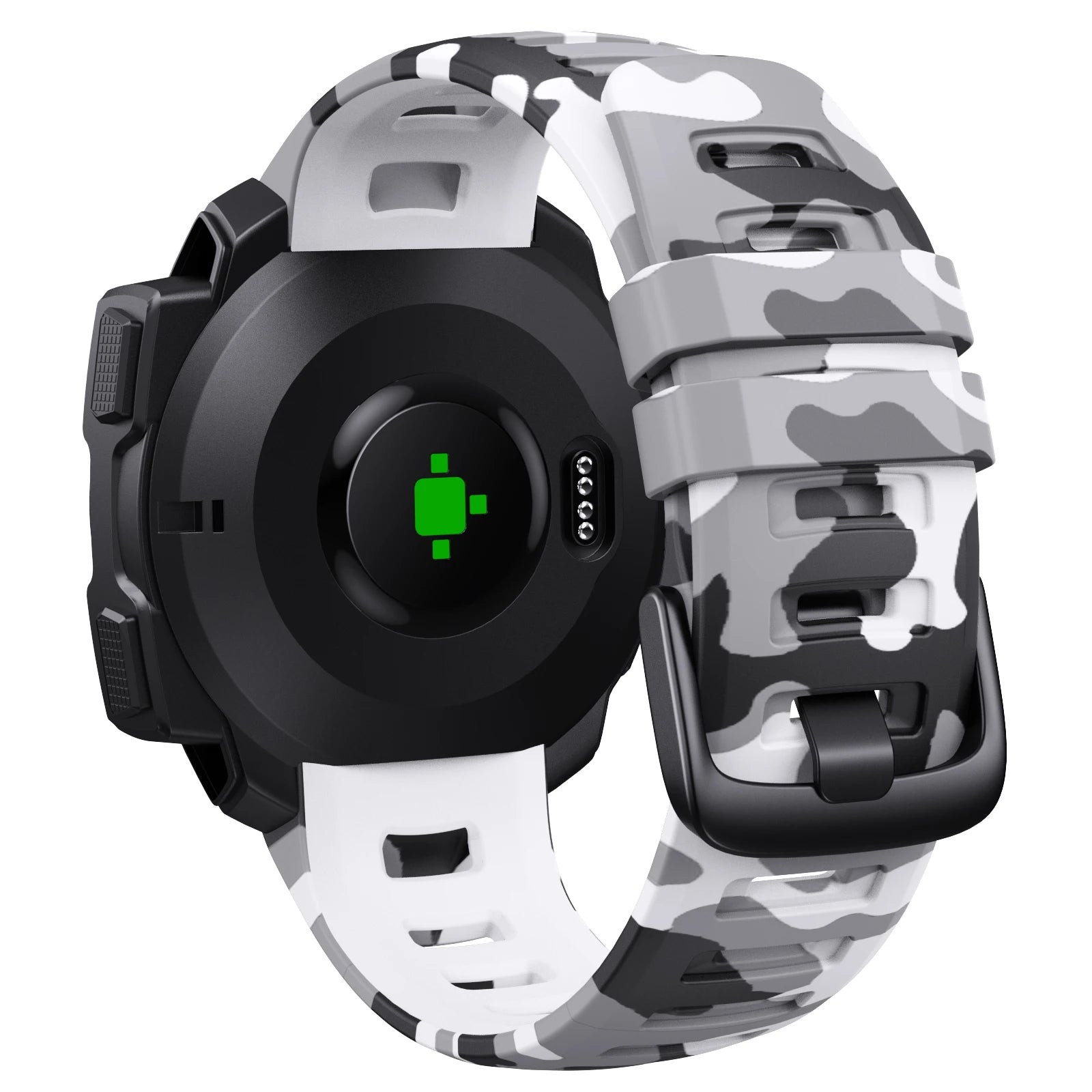 Silicone Watchband for Garmin Instinct Series - Instinct, Instinct 2, & Instinct 2 Solar - Esports Style Replacement Strap.