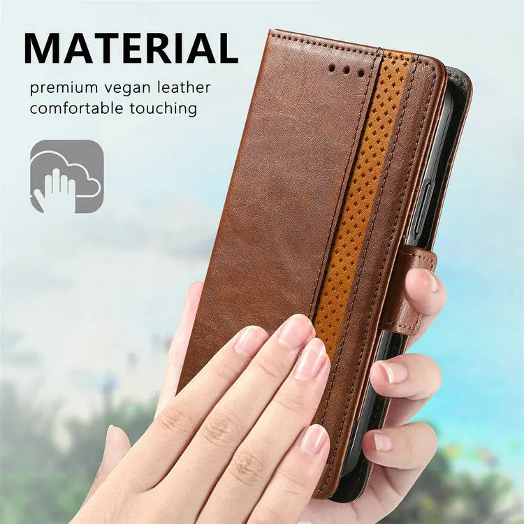 RFID Leather Flip Case for Realme 14 Pro Plus 5G Luxury Cover Magnet Book Capa Realme 15 14T 13 12 Plus Realme12 X Wallet Funda