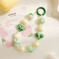 Acrylic Beads Keychain Phone Charm Women Girls Mobile Phone Chain Cellphone Strap Anti-lost Lanyard Beaded Hanging Rope Jewelry