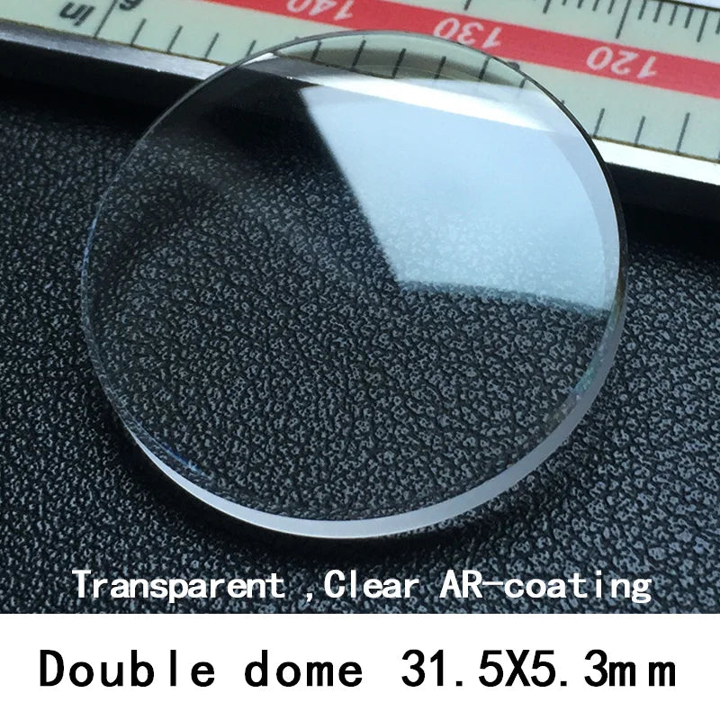 MOD Double Dome Sapphire Watch Crystal For SKX007 SKX009 Blue AR Coating  Mod Part  Watch Accessories