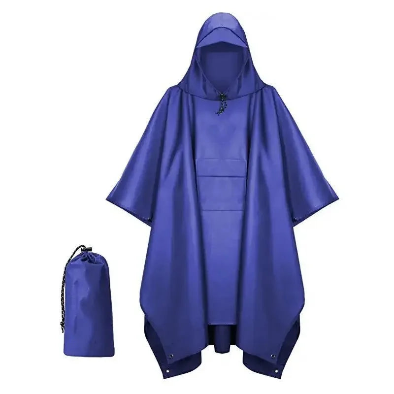 Outdoor Windproof Waterproof Multifunctional Three in One Outdoor Rain Shelter Hiking Cycling High-quality Adult Raincoat