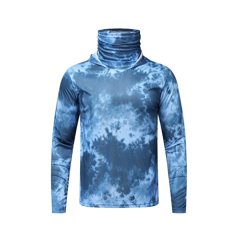 Summer Men's and Women's Sunscreen Fishing Clothes Loose big Size Thin Casual Quick Drying Ice Silk Camouflage Sunscreen Jacket