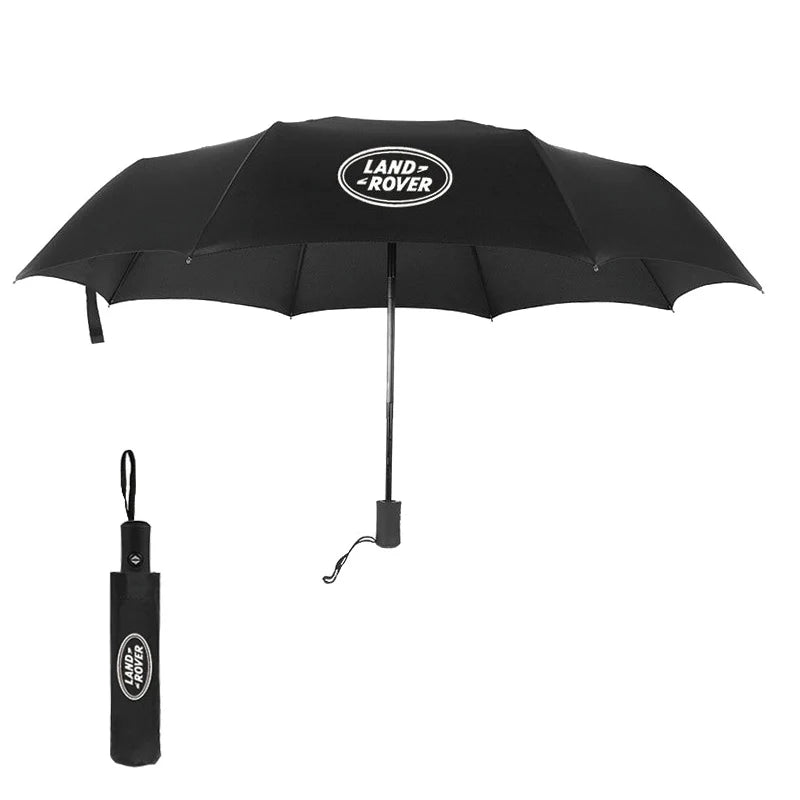 Men Woman Outdoor Automatic Rain Umbrella For LAND ROVER Discovery Defender Freelander Evoque Logo Wind Resistant Sunscreen