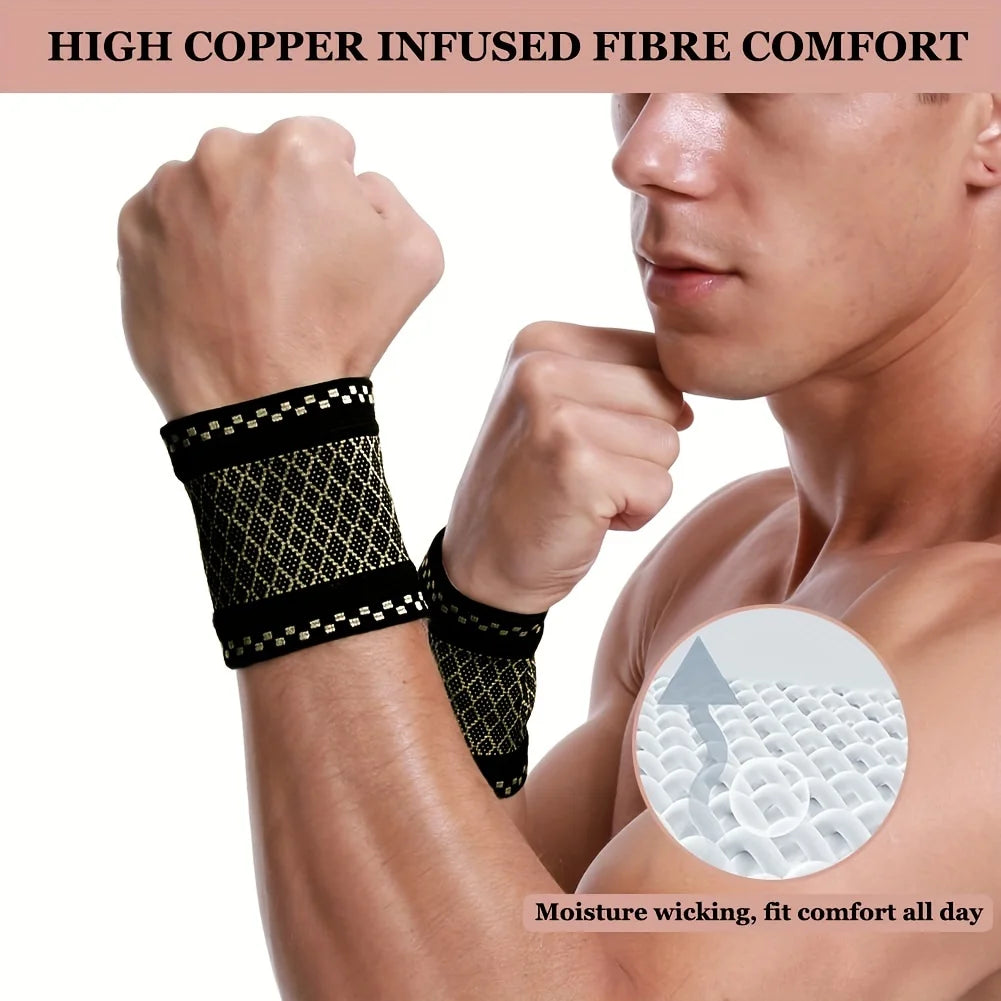 Copper ion sports wrist guard, protect wrist, suitable for learning office tennis fitness housework